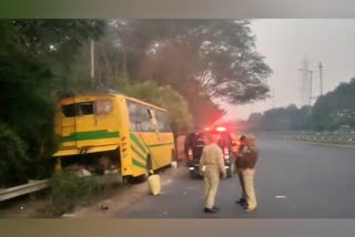 Bus accident on Noida-Greater Noida Expressway