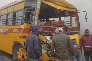zero visibility in Khanna, Road accident, Fatehgarh sahib