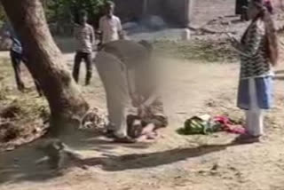 Woman tied to tree and beaten up in Ratlam by husband