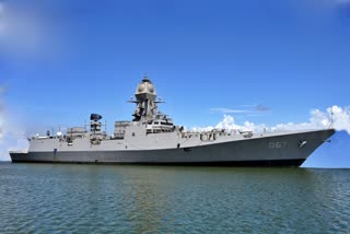 Stealth guided missile destroyer Mormugao commissioned into Indian Navy