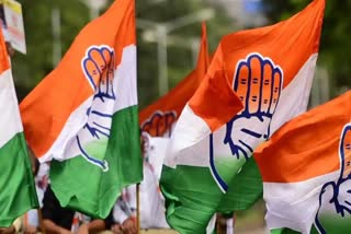 Etv BharatInfighting in Telangana unit of Congress intensifies (party flag)