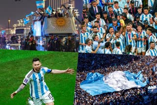 fifa world cup 2022 argentina won title and celebration on roads