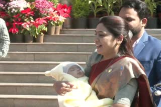 Maharashtra NCP MLA enters winter session of Legislative Assembly with her baby