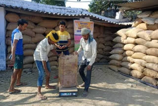 Sale Of Paddy Started In Packs Of Deoghar