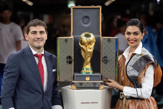 FIFA World Cup trophy Deepika after unveiling  grateful  fifaworldcup2022  deepika padukone  deepika padukone unveiling fifa world cup trophy  deepika padukone world cup trophy  fifa world cup  fifa  ദീപിക പദുകോണ്‍  ഐകര്‍ കസിയസ്  ലോകകപ്പ് അനാച്ഛാദനം  പഠാന്‍  ലുസൈല്‍  അര്‍ജന്‍റീന  ലോകകപ്പ് ഫൈനല്‍