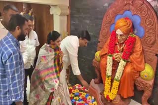 janardhana reddy visited to siddaganga matha