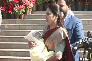 NCP MLA who attended the winter meeting in Maharashtra with a two-and-a-half-month-old baby