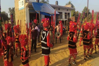 Yadav society perform Raut dance in Korba