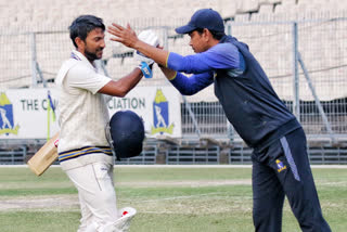 Bengal Survive with Anushtup Majumdar 159-Run Innings  ETV BHARAT