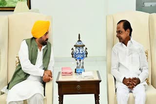 Meeting of Bhagwant Mann and KCR