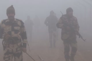 Vigilance of soldiers at Wagah border