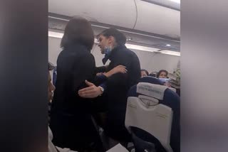 Argument between passenger and lady staff in Indigo Airlines