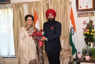 Rekha Sharma met Uttarakhand Governor