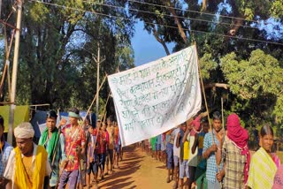 Agitation of villagers in Abujhmad