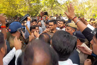 protest in Technical University Kota