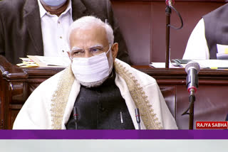 PM Modi and other parliamentarians seen wearing masks in Rajya Sabha amid the Covid surge being reported in China.