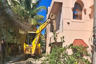 Rajkaluve encroachment clearance operation