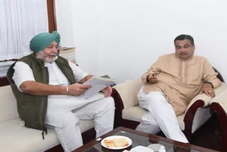 MP Jasbir Singh Dimpa met Nitin Gadkari