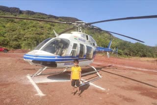 Illegal Helicopter Landing On Kaas plateau