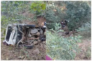 Four people died after car fell into ditch in Kawardha district of Chhattisgarh