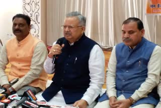 Raman Singh targets Bhupesh government in bilaspur