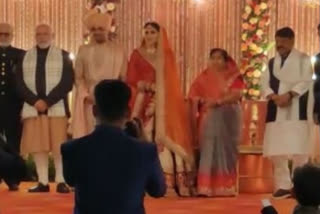 PM Modi attends Kailash Vijayvargiya's nephew's wedding