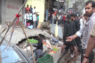 Nala collapsed at Goshamahal in Hyderabad