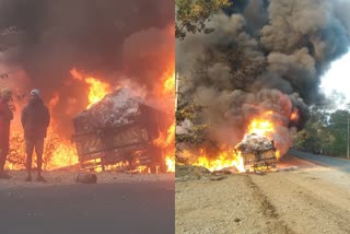 lorry-full-of-chemicals-caught-fire-in-uttara-kannada