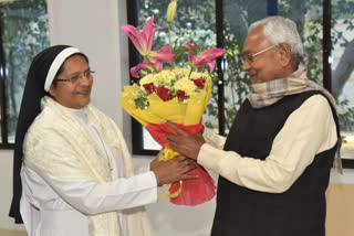 Christian community wishes Christmas to CM Nitish in Patna