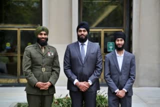 Sikh soldiers Milap Singh Chahal and Jaskirat Singh