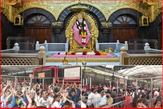 devotees in Shirdi for Sai Darshan