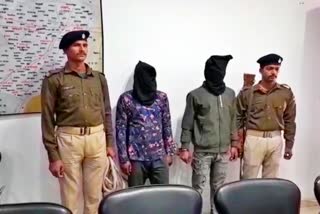 भोजपुर में पटना एसटीएफ की कार्रवाई में गिरफ्तार अपराधी.