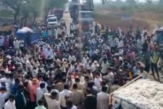 Farmers protest in Nandurbar