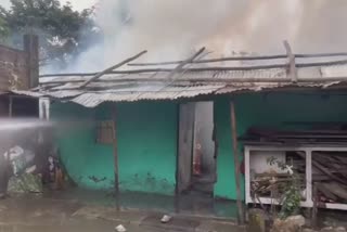 Fierce fire broke out due to short circuit in Nazira Sivasagar