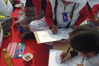 Exam Warriors Painting Competition held in Delhi