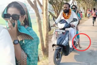 Crowd forces actress Akshara Singh to flee barefoot on scooter in Bihar