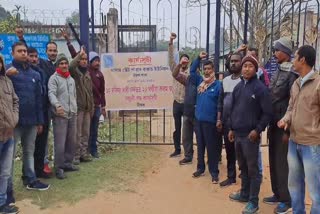 24 hours strike by Assam State Power Workers Union in Teok Jorhat