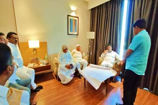 Discussing with senior leaders, D.K. Shivakumar