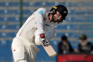 New Zealand's opening pair of left-handed batters responded with a solid 165-0 in the first cricket test on Tuesday after Agha Salman had scored his first test century and led Pakistan to 438. Devon Conway and Tom Latham batted confidently against the challenging spin of Abrar Ahmed on a dry wicket to remain unbeaten on 82 and 78, respectively, at stumps on the second day.