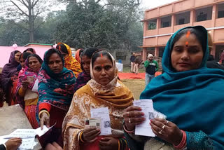 मोतिहारी में नगर निकाय चुनाव का मतदान
