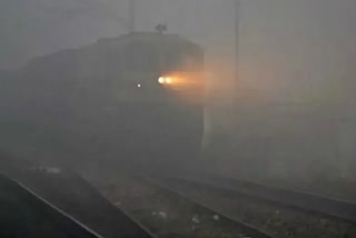 trains running late due to dense fog