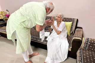 Modi's Mother Hiraba Health Improve