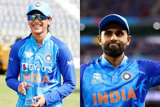 ICC Nominates Suryakumar Yadav and Smriti Mandhana  for T20 Cricketer of The Year award