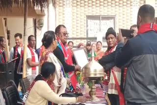 PBP Memorial Award winner Ekalavya Gam received huge welcome in Dhemaji