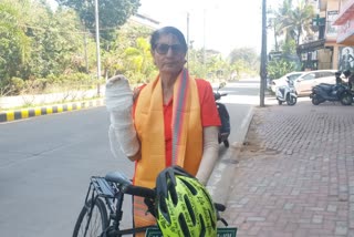 Woman injured on cycle trip from Kanyakumari to Kashmir