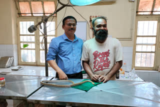 Karnataka: Vet saves life of wounded snake by surgery