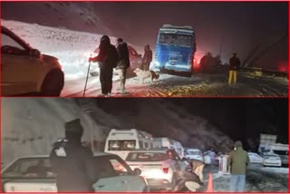 Snowfall in Kullu and Lahaul