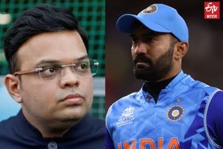 BCCI and Dinesh Karthik Tweet