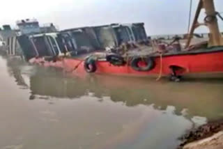 Cargo ship carrying trucks sinks in Katihar, two missing