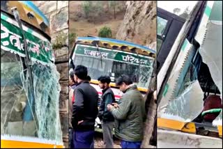 HRTC bus accident in solan